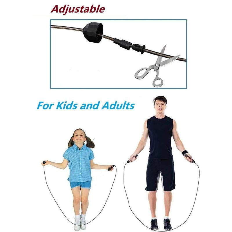 Pro Adjustable Speed Jump Rope for Fitness Enthusiasts - Ideal for Adults and Kids