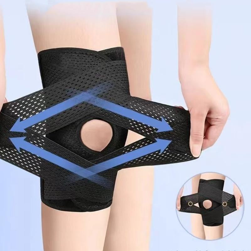 Breathable Knee Pad, 1 Count Adjustable Knee Brace, Lightweight Knee Support for Running, Mountaineering, Meniscus Knee Joint and Patellar Straps