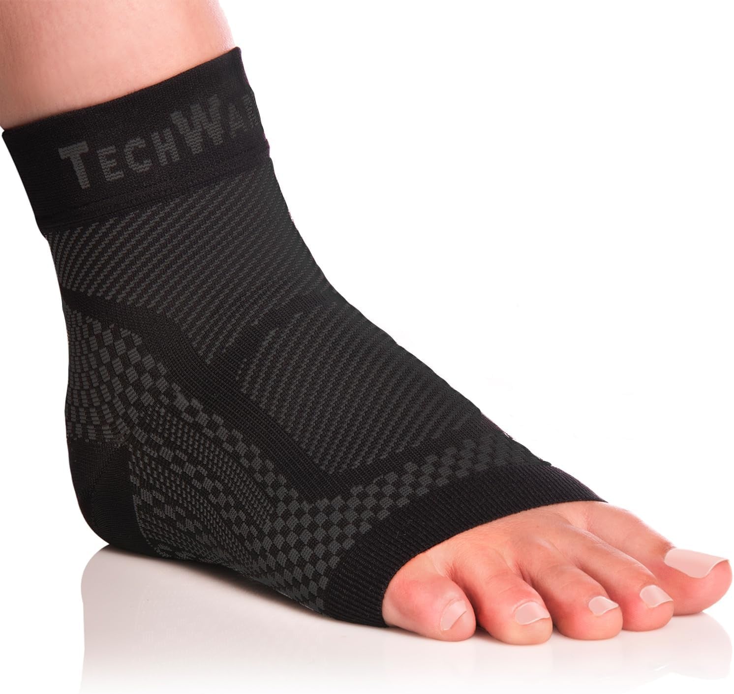 Ankle Brace Compression Sleeve - Relieves Achilles Tendonitis, Joint Pain. Plantar Fasciitis Sock with Foot Arch Support Reduces Swelling & Heel Spur Pain. Injury Recovery for Sports