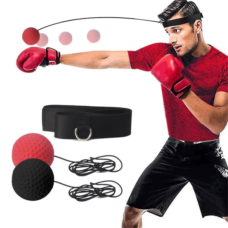 Boxing Reflex Ball Gear Set, Including 2 Counts Boxing Ball & 1 Count Headband, Boxing Training Equipment, Boxing Hand Eye Coordination Training Tool