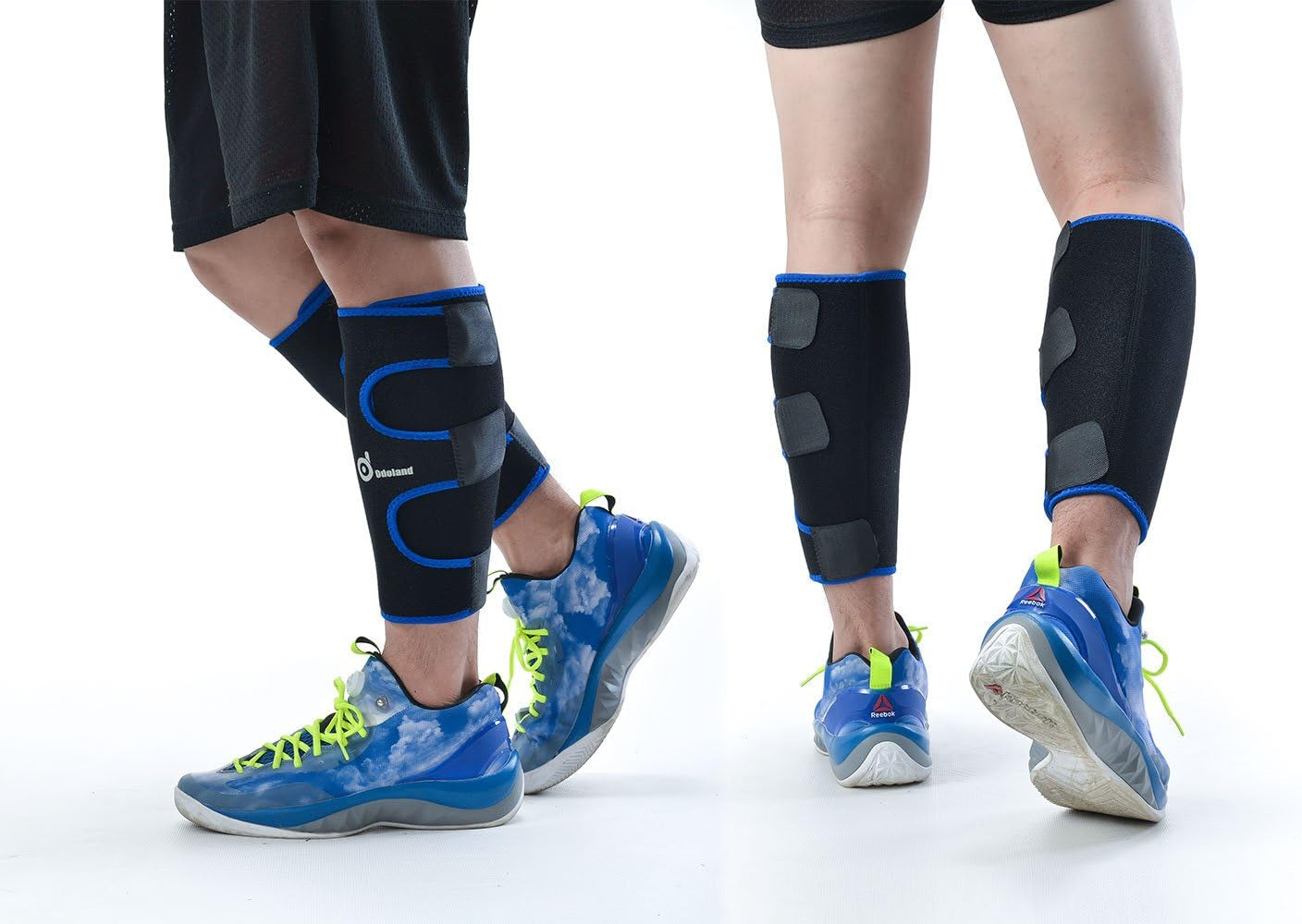 Calf Compression Sleeve Calf Brace for Calf Pain Relief Strain, Sprain, Tennis Leg and Calf Injury - Guard Leg and Adjustable Shin Splints Support for Sport Recovery Fitness and Running, Blue