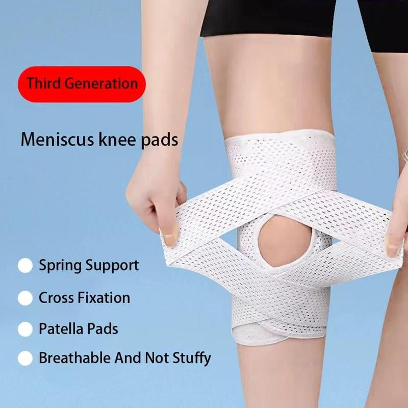 Breathable Knee Pad, 1 Count Adjustable Knee Brace, Lightweight Knee Support for Running, Mountaineering, Meniscus Knee Joint and Patellar Straps