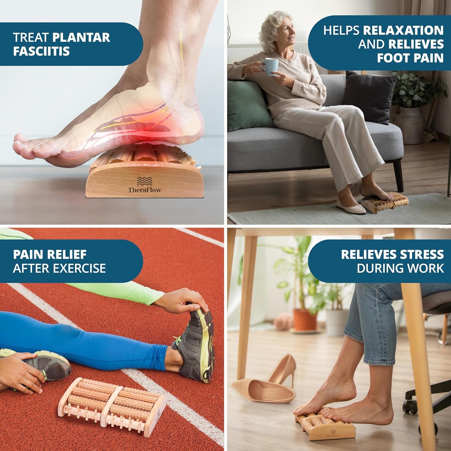 Foot Massager for Plantar Fasciitis Relief Foot Massager for Neuropathy and Foot Massager | Feet Massager for Foot Pain and Foot Roller Massager Plantar Fasciitis Gifts for Mom and Dad