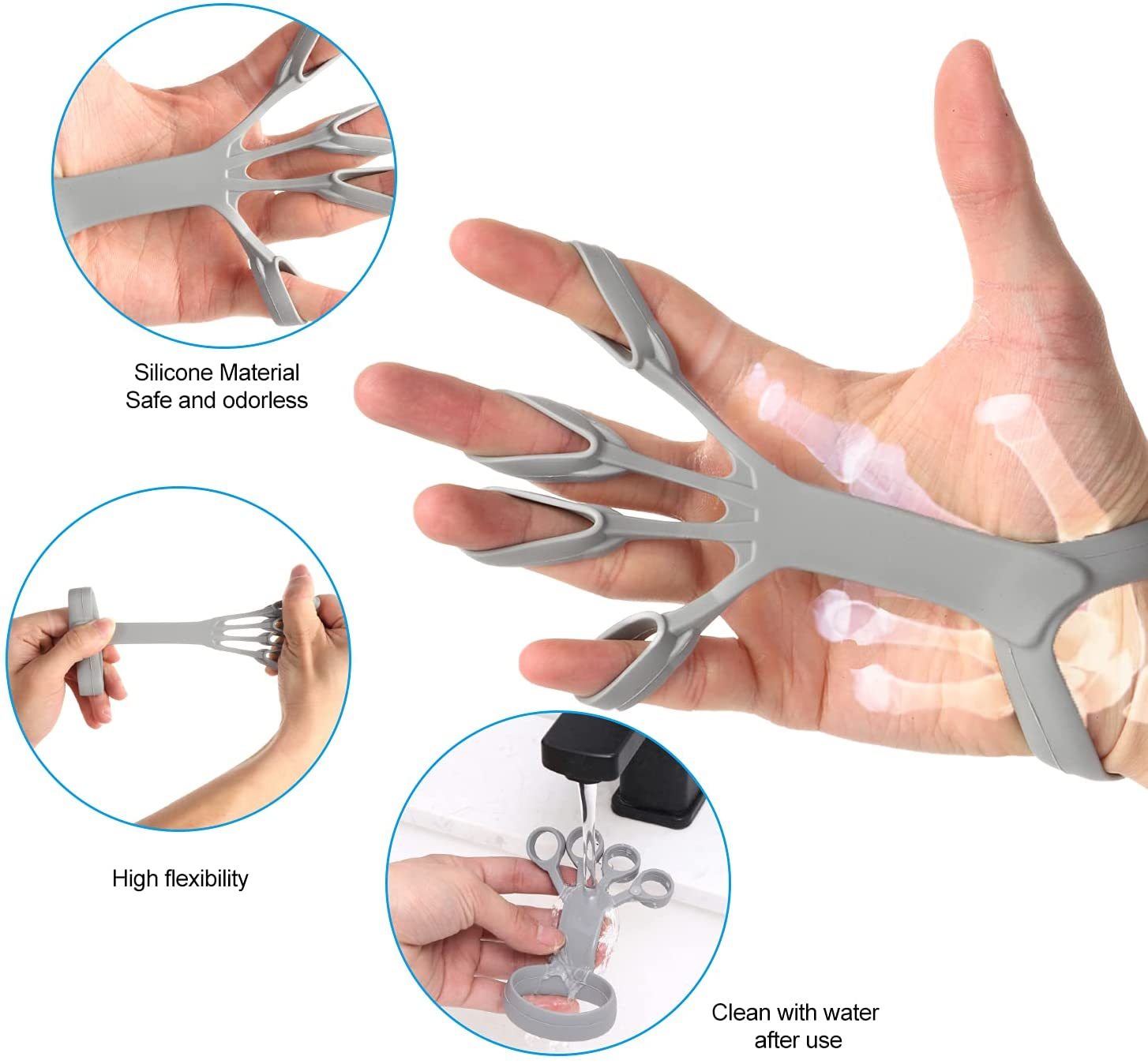 Silicone Finger Stretcher for Rehab